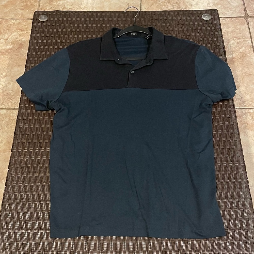 Theory Two Toned Polo Shirt